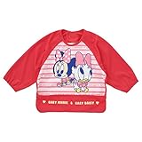 西松屋 ディズニー 長袖食事用エプロン(ミニーデイジー） ベビー ベビーサイズ 女の子