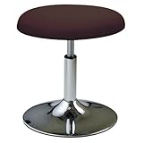 ルネセイコウ コーン ワイドスツール ブラウン／クロームメッキ CNW2-4053