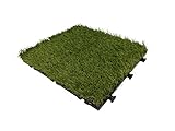Trend Marche リアル人工芝 【本格質感】 ジョイントタイプ ボリューム抜群 ロングパイル芝 (30cmx30cm 20枚セット)