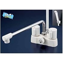 新品、未開封⭐️ KVK デッキ型2ハンドルシャワー KF2008R3 KF2008G3R3】デッキ型2ハンドルシャワー 300mmパイプ付