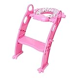 KARIBU カリブ ステップ付トイレトレーナー クッション付【送料無料】補助便座 おまる バンボと一緒にオススメ ピンク PM2697