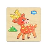 Lovoski 木製　漫画の形　動物　果物　パズル　子供　赤ちゃん　知育玩具　ギフト　全９パタン選べ - ジカ