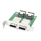 uxcell　SFF-8088ーSFF8087アダプタ　2ポート　ミニSAS　PCI-Eパネル