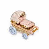 Mud Pie Baby Little Princess Double-Hinged Ceramic Treasure Box for First Tooth and First Curl [並行輸入