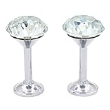 (Sliver) - Sumnacon 2 Pieces Crystal Curtain Hold Backs Window Drapery Tie Back Clips Wall Hook Tass
