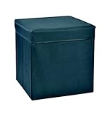 Andrea 折りたたみ式オットマン グレー 38x38x38 cm MU64090