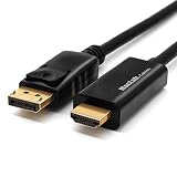 MacLab. DisplayPort HDMI変換 ケーブル 3m DP ディスプレイポート HDMI ケーブル 変換 アダプタ テレビ 接続 4K 音声 対応 3.0m BC-DPH230BK