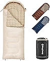 KingCamp 寝袋 シュラフ 封筒型 ワイドサイズ 230*90cm 連結可能 キャンプ 寝袋 コンパクト 軽量 簡単収納 丸洗い 防水 収納袋付き アウトドア 登山 車中泊 防災用 オールシーズン