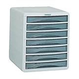 TRUSCO(トラスコ) プラスチックレターケース A4浅型タイプ 7段 PA4-S7