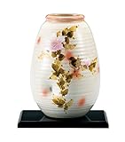 マルサン宮本 九谷焼 花器 8号花瓶 花鳥 AP3-1034