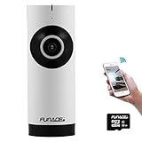 FunAce Mini 180 Degree Fisheye WiFi IP Network Wireless HD Camera with 32 GB MicroSD Card [並行輸入品]