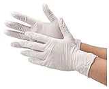 川西工業 ニトリル 極薄手袋 粉付 100枚入 #2044 ホワイト L