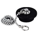 カクダイ W型バス用ゴム栓 くさり650mm付き 上辺28mm 下辺23mm 高さ12mm 491-140