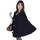 ママポンチョ ママコート 抱っこ紐ケープ 抱っこ おんぶ紐ケープ おんぶ (ブラック)