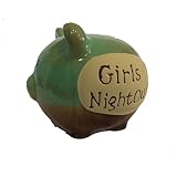 セラミック陶器Mini Piggyバンク- Girls Night Out