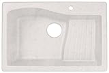 Swanstone Granite Kitchen Sink, QZAD 3322.075 Bianca, drop-in ascend bowl. by Swanstone