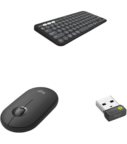 Amazon.co.jp: 【セット買い】ロジクール ワイヤレスキーボード PEBBLE
