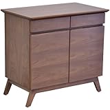 チェスト キャビネット 天然木 北欧風 ウォルナット材 PC デスクサイド パソコン サイドチェスト 書斎机 引出 勉強机 木製 幅75cm LS-895