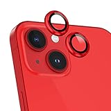 ガラスザムライ iPhone14 用 カメラフィルム iPhone14 Plus 用 レッド セパレートタイプ 保護フィルム 360-ee-rd/361-ee-rd