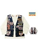 【子供服】 Daddy Oh Daddy (ダディオダディ) 日本製ベストだまし絵裏毛トレーナー 80cm～130cm V54623