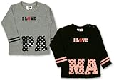 (アイラブパパアンドママ)【I lovePaPa&Mama】 アイラブパパ&ママ パパ&ママプリント 長そでTシャツ 80cm/90cm/95cm 95 パパ杢グレー