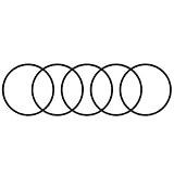 uxcell Oリング オーリング ゴムパッキン シーリングガスケット ニトリル ゴム製外径56.8mm内径51.5mm幅2.65mm メトリック 5個入り