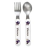 Baby Fanatic Fork and Spoon Set, Minnesota Vikings by Baby Fanatic