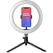 Amazon.co.jp: Boobaaa リングライト 10インチ 卓上 三脚