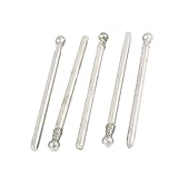 uxcell　 軸付き砥石　ダイヤモンドマウントポイントのグラインダー　合金シャンク球ヘッド　ラウンドボール形状　5個　2.35mm x 3mm