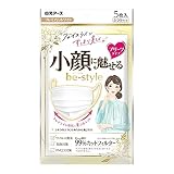 白元アース ビースタイル プリーツタイプ マスク ふつう サイズ プレミアム ホワイト 5枚入×6個