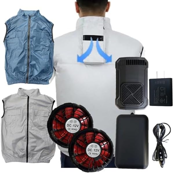 Amazon.co.jp: [さくら電子] 空調作業服 空調エアコン服 ファン