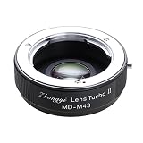 中一光学 (ZHONG YI OPTICS) フォーカルレデューサー マウントアダプター Lens Turbo II MD-m4/3 (ミノルタMD・MC・SRマウントレンズ → マイクロフォーサーズマウント)