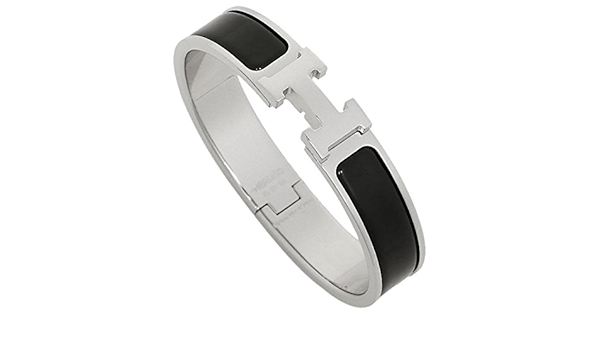 エルメス ブレスレット Hermes レディース fp Clic クリック H バングル Silver Noir シルバー ブラック 並行輸入品 バングル 通販 Amazon
