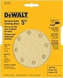 DEWALT DW4303 5-Inch 8-Hole 120-Grit Hook-and-Loop Random Orbit Sandpaper (5-Pack) [並行輸入品]
