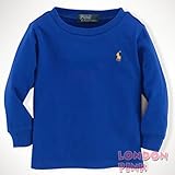 ラルフローレン [男の子9～24か月]ポロラルフローレン ロングスリーブコットン長袖Ｔシャツ[ブルー]並行輸入品