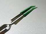 クロスロックPVCラバーチップピンセットセルフHolding non-marring Short Bent 4 – 1 / 2 " ( E 2 )
