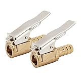 Senzeal クリップ式 エアチャック2個入り タイヤバルブ エアチャック コネクタカー オープンフローインフレータ (8mm)