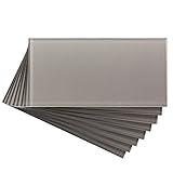 アスペクトPeel and Stick Backsplash PuttyガラスBacksplashタイルサンプルのキッチン、トイレ( 3 " x 6 "サンプル)