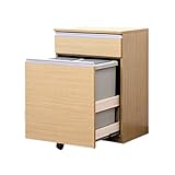 ダストボックス ゴミ箱入れ キッチンカウンター 2分別 幅45 フルスライドオープンレール付き 45Lペール付き 国産 完成品 (ナチュラル) [並行輸入品]