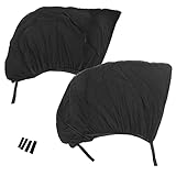 簡単着脱 車用ウィンドウネット フロント用 左右２枚セット ２way サンシェード カーテン 網戸 蚊帳 被せるだけ 車用サンシェード ウィンドネット ネット 車 カーテン 日よけ 紫外線防止