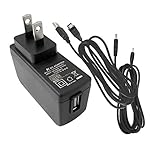 IPカメラ用 ACアダプターDC5V 2A ケーブル2m プラグ 【3.5mm×1.35mm×長さ10mm】マイクロUSBコード付 （microBタイプ）