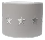 Taftan Silver Stars Pendant Lampshade Diameter 35cm (Grey) by Taftan