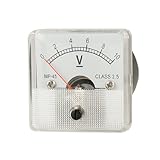 uxcell　アナログ電圧計　DC　0-10V　クラス2.5精度　MP-45　軽量　電圧測定　低消費電力