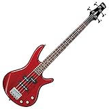 Ibanez 4弦ベースギター、右、透明レッド(GSRM20TR)