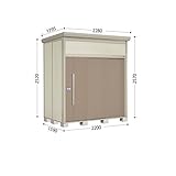 タクボ物置　Ｍｒ.トールマン　JN-2215　一般型　標準型　『追加金額で工事も可能　屋外用中型・大型物置』 カーボンブラウン