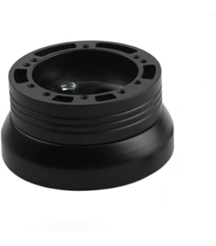 Amazon | 5ボルトブラックステアリングホイール、14インチアルミニウム