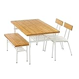 ダイニングテーブル 4点セット テーブル＆チェア セット 〔テーブル+チェア2脚+ベンチ〕 ナチュラル