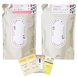 凛恋 リンレン レメディアルシャンプー 400ml + トリートメント 400ml 詰替えセット (ローズ＆ツバキ) +シャンプートリートメントサシェ1個付き