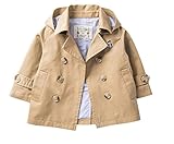 (チェリーレッド) CherryRed 子供服 男の子 キッズコート アウター トレンチコート 防風 保温 120 カーキ