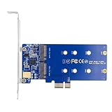 ChenYang M.2 SSD - PCI-E X1 アダプター 2 SATA SSD to PCIe 3.0/4.0 拡張カードアダプター JMB582 チップセット 12cm PCI-Eブラケット付き